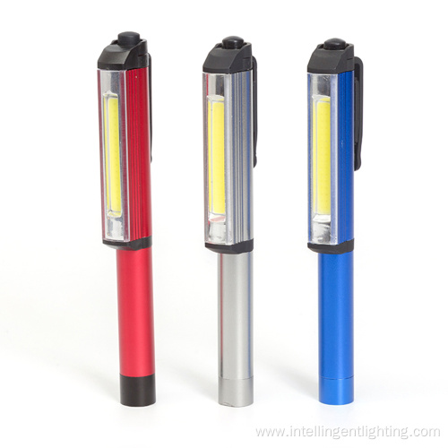 Led Magnetic Flashlight Aluminum Pen Pocket Torch Light